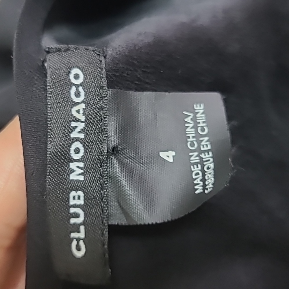 CLUB MONACO BLACK LONG SLEEVES ROMPER SIZE 4 - Picture 4 of 12